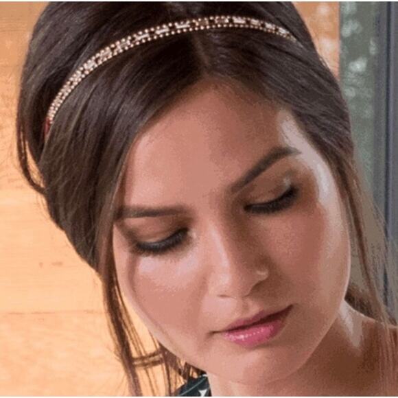 Jen Atkin x Chloe + Isabel Boho Suede & Baguette Headwrap Choker Bracelet - Picture 4 of 12